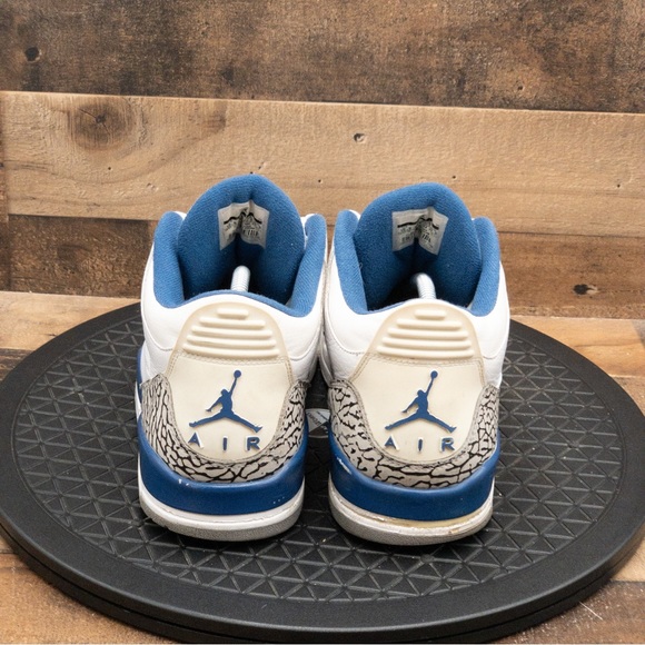 Nike Air Jordan 3 Retro OG True Blue Mens Shoes Size 10.5 136064-104 2011 - Picture 7 of 9